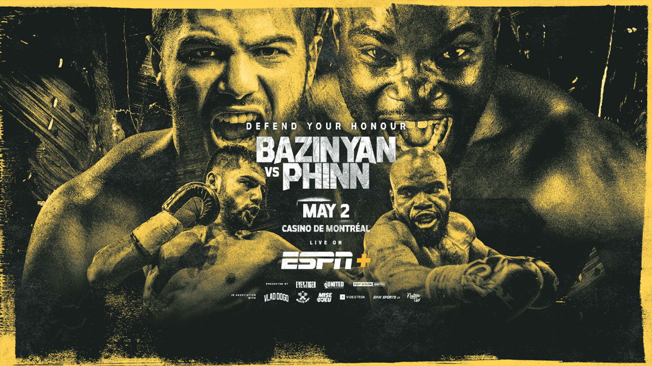 Erik Bazinyan vs. Shakeel Phinn backdrop