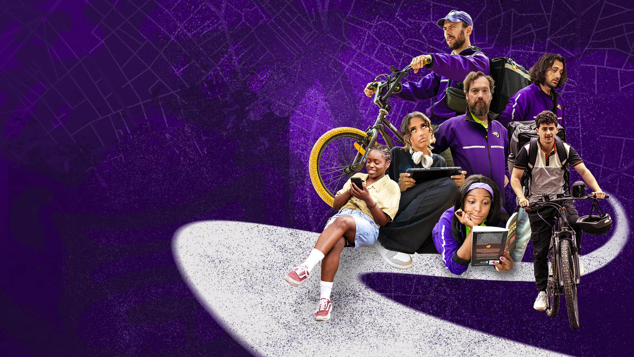 Uw rider is onderweg backdrop