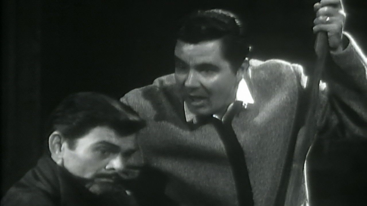 Hamlet from the Lunt-Fontanne Theatre backdrop