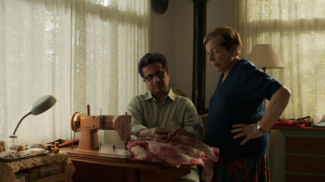 Grandmother and Foreigner backdrop