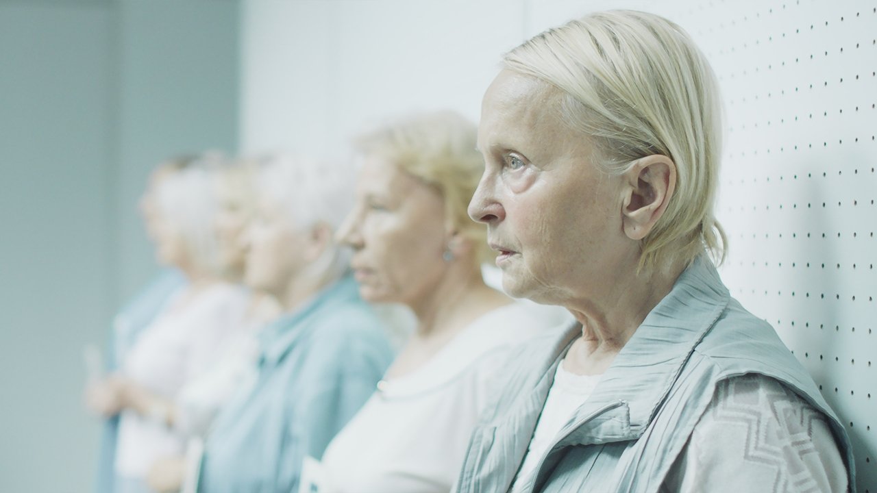 Woman on the Roof backdrop