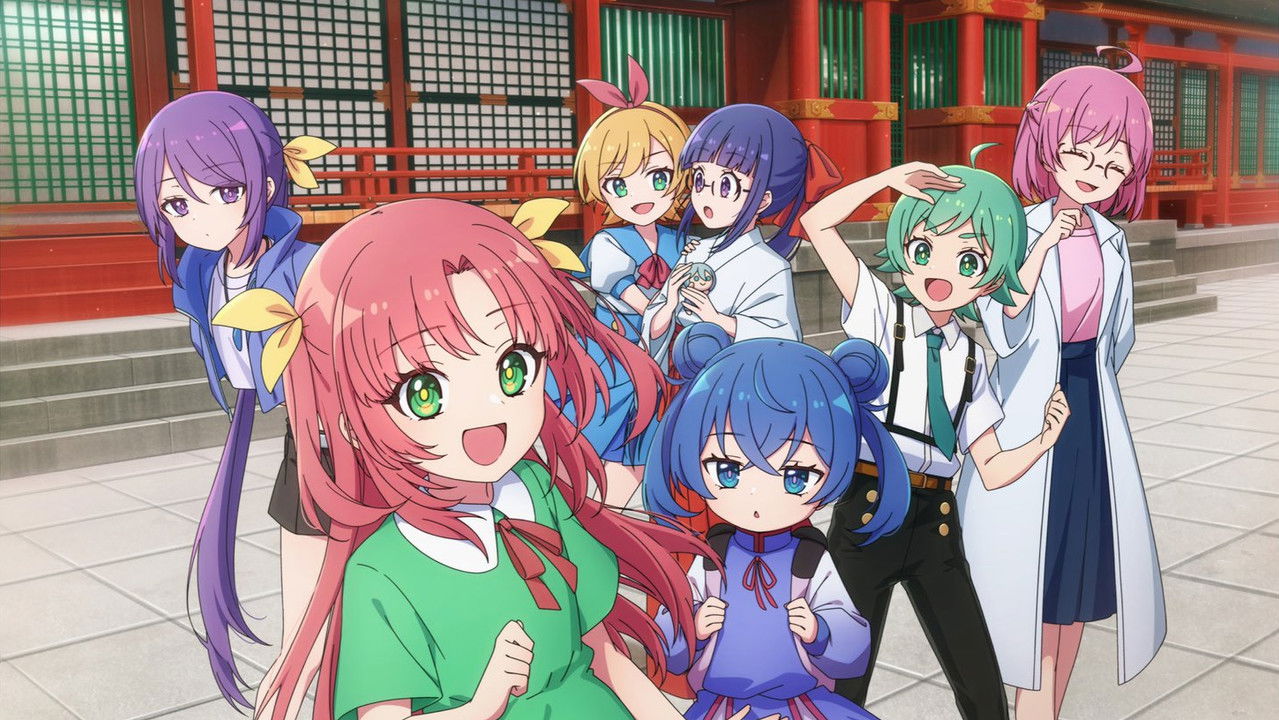 Komekami! Girls backdrop