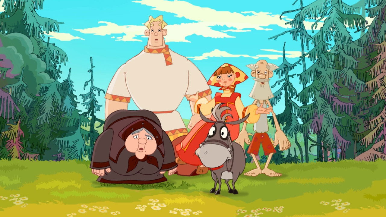 Alesha Popovich and Tugarin the Dragon backdrop