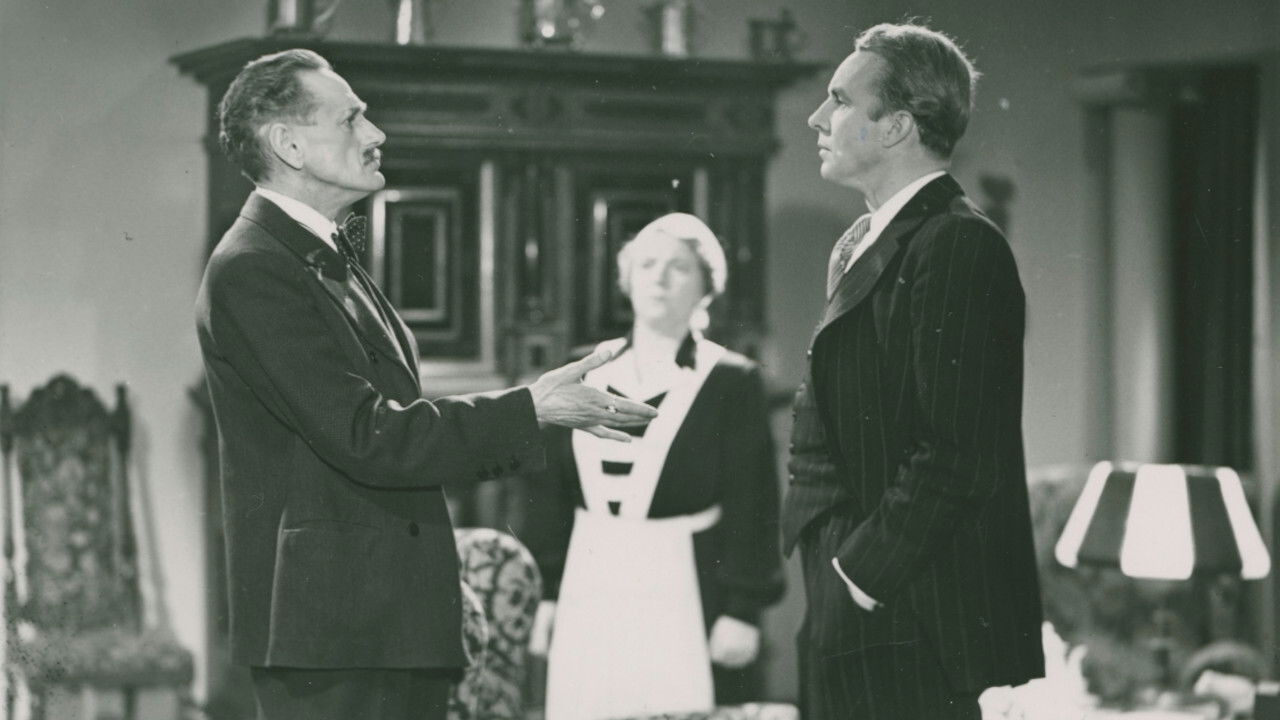 I brist på bevis backdrop