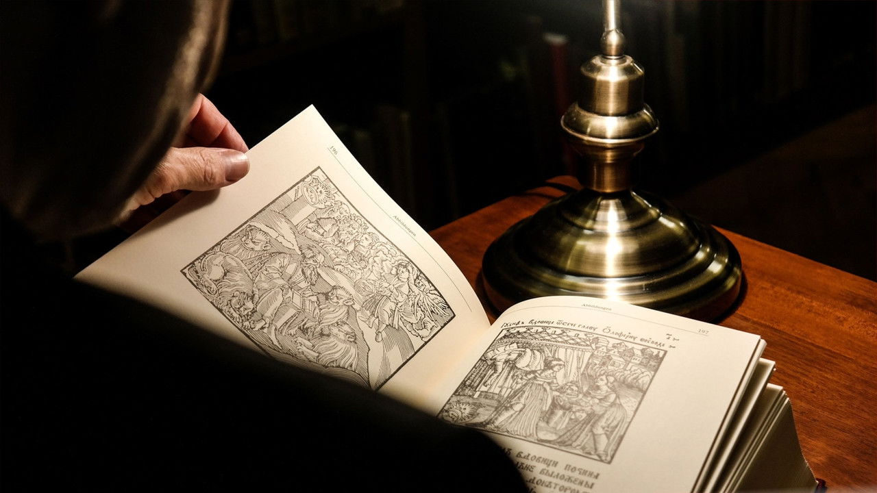 The Battle with Satan backdrop