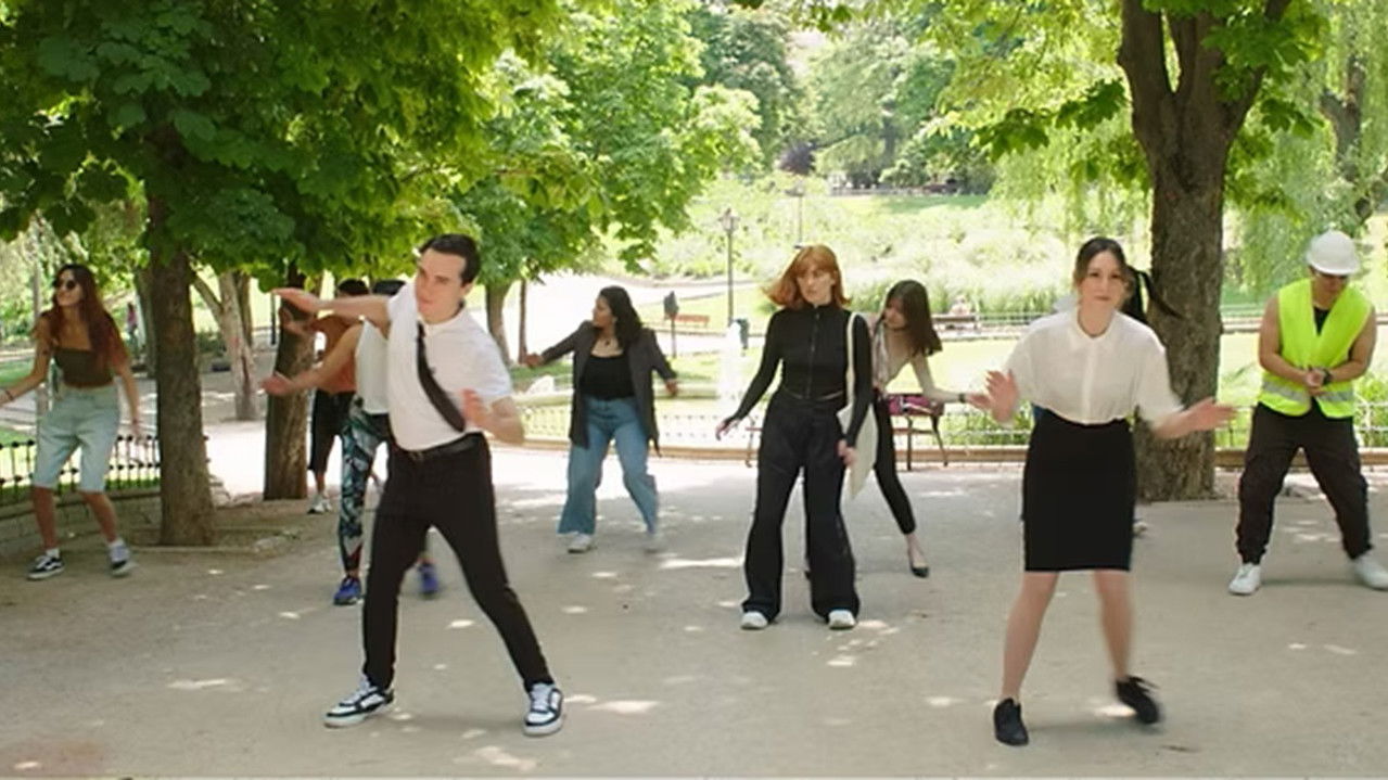 Everybody knows how to dance backdrop