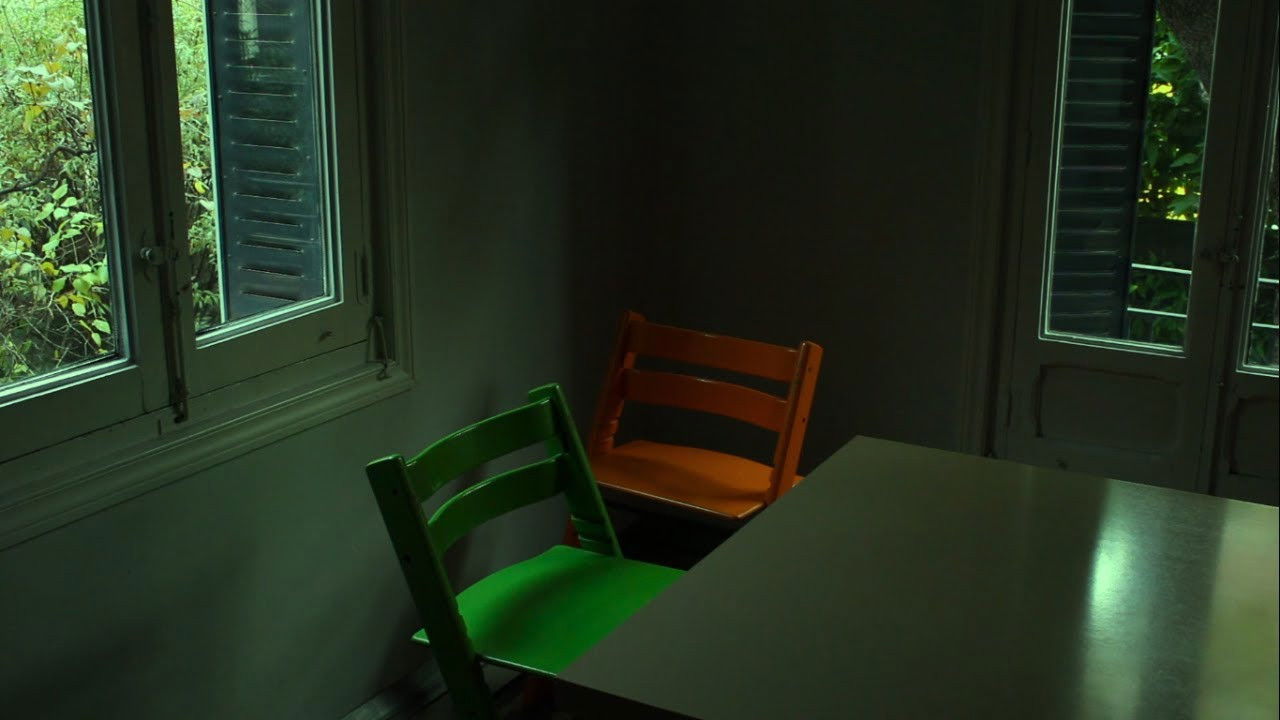 Atardeció en la mesa, del verde al azul backdrop