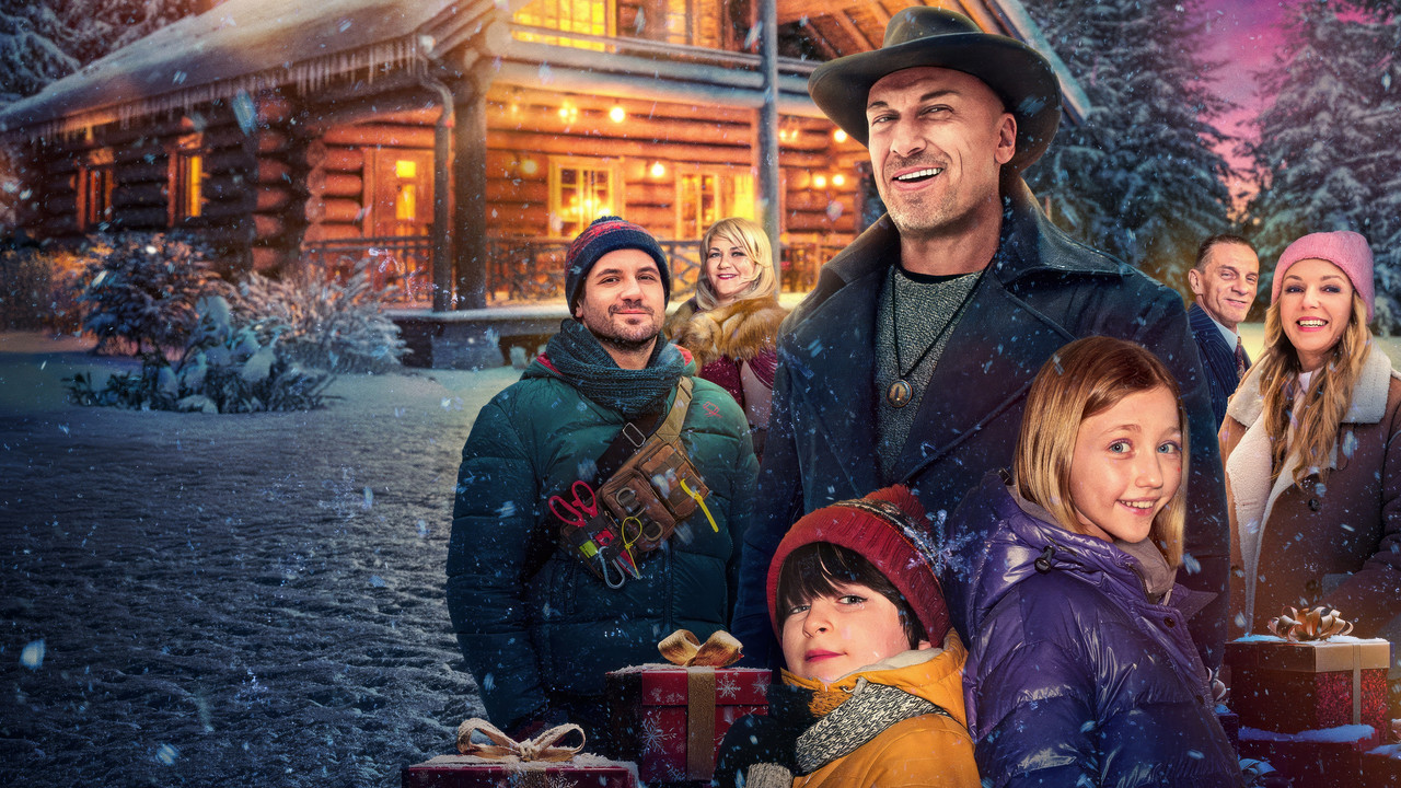 New Year in Berezovka backdrop