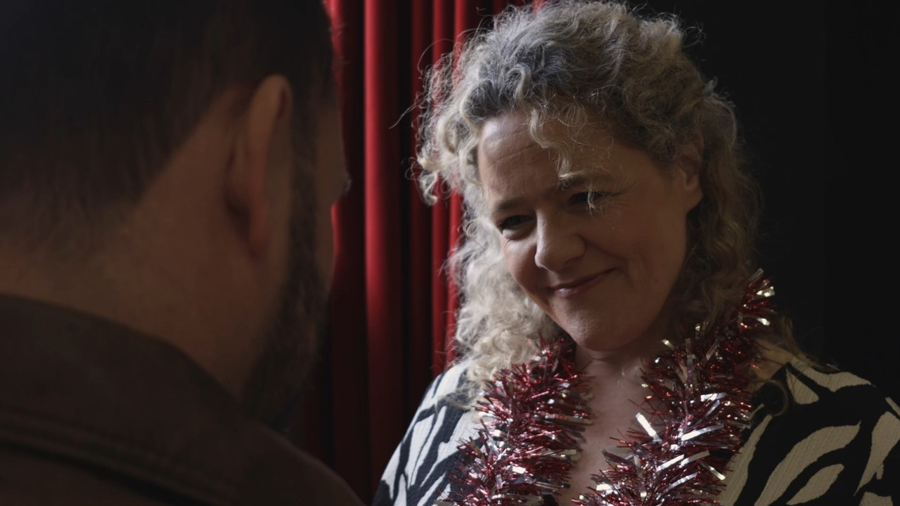 Community Centre Santa Claus backdrop