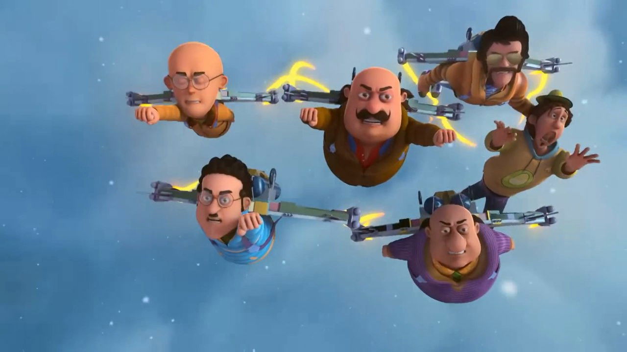 Motu Patlu Dangerous Road Trip in Switzerland backdrop