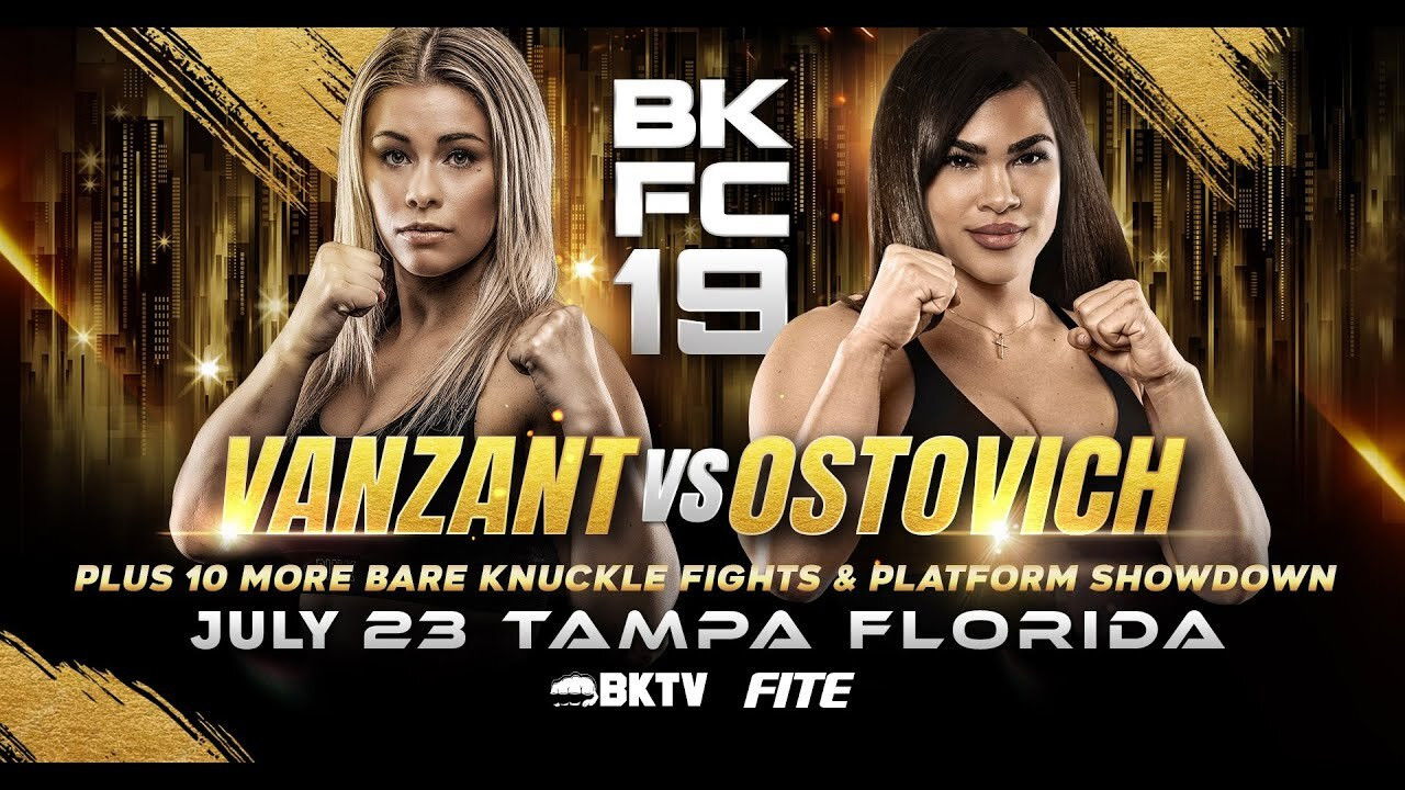 BKFC 19: Paige VanZant vs Rachael Ostovich backdrop