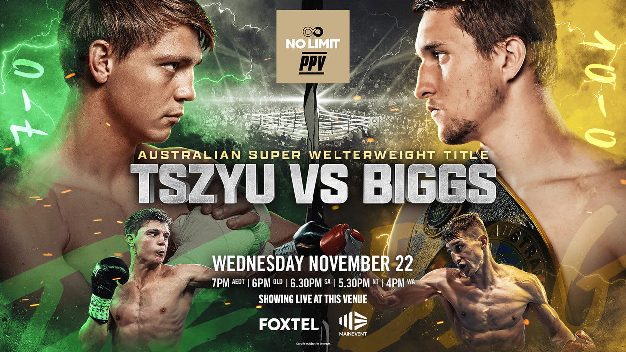 Nikita Tszyu vs. Dylan Biggs backdrop