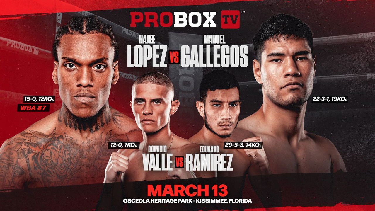 Najee Lopez vs. Manuel Gallegos backdrop