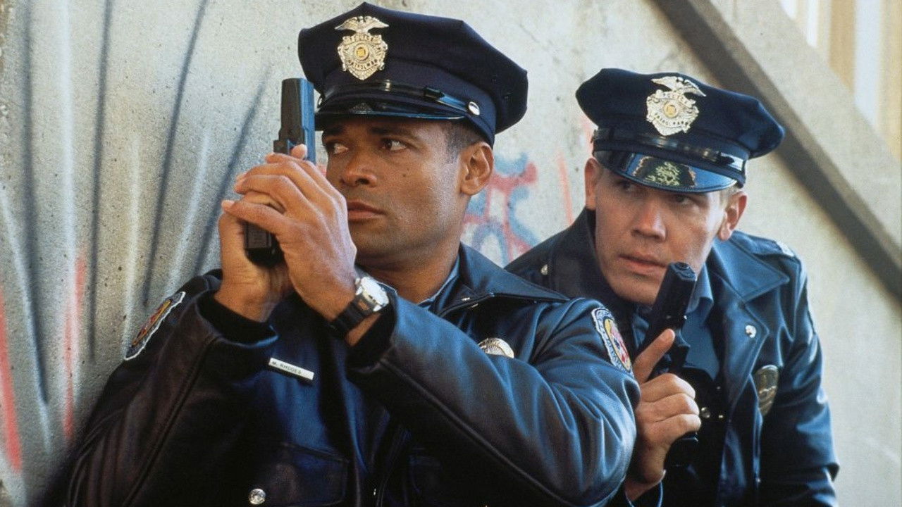 Gang in Blue backdrop