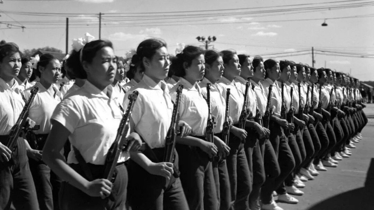 中华人民共和国1958年国庆阅兵 backdrop