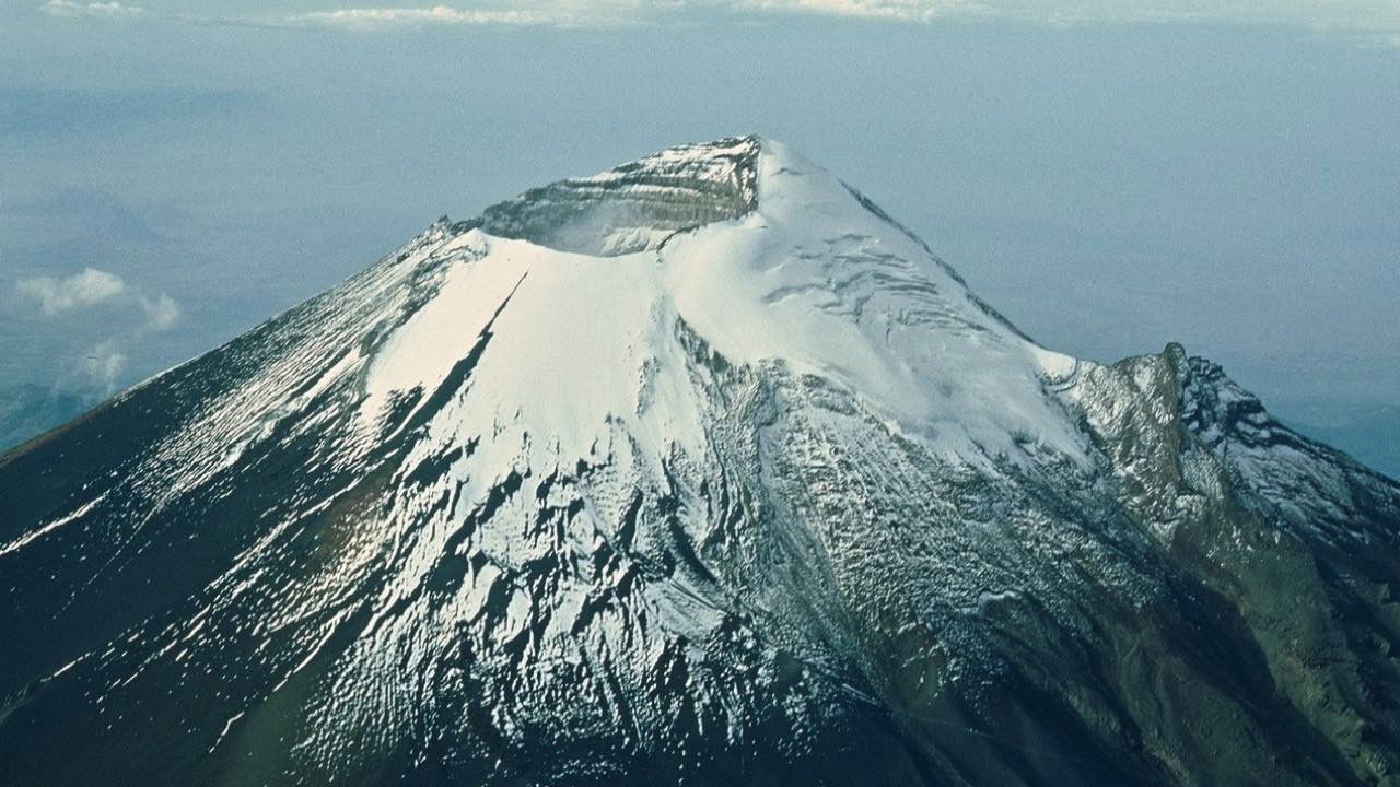 Der Popocatepetl "Besteigung des 5.452 m hohen Berges" backdrop
