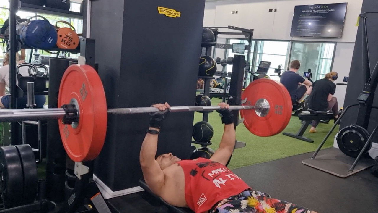 Village Gym backdrop