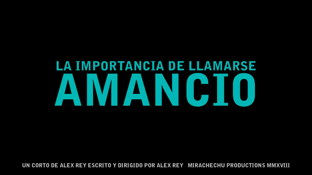 La importancia de llamarse Amancio backdrop