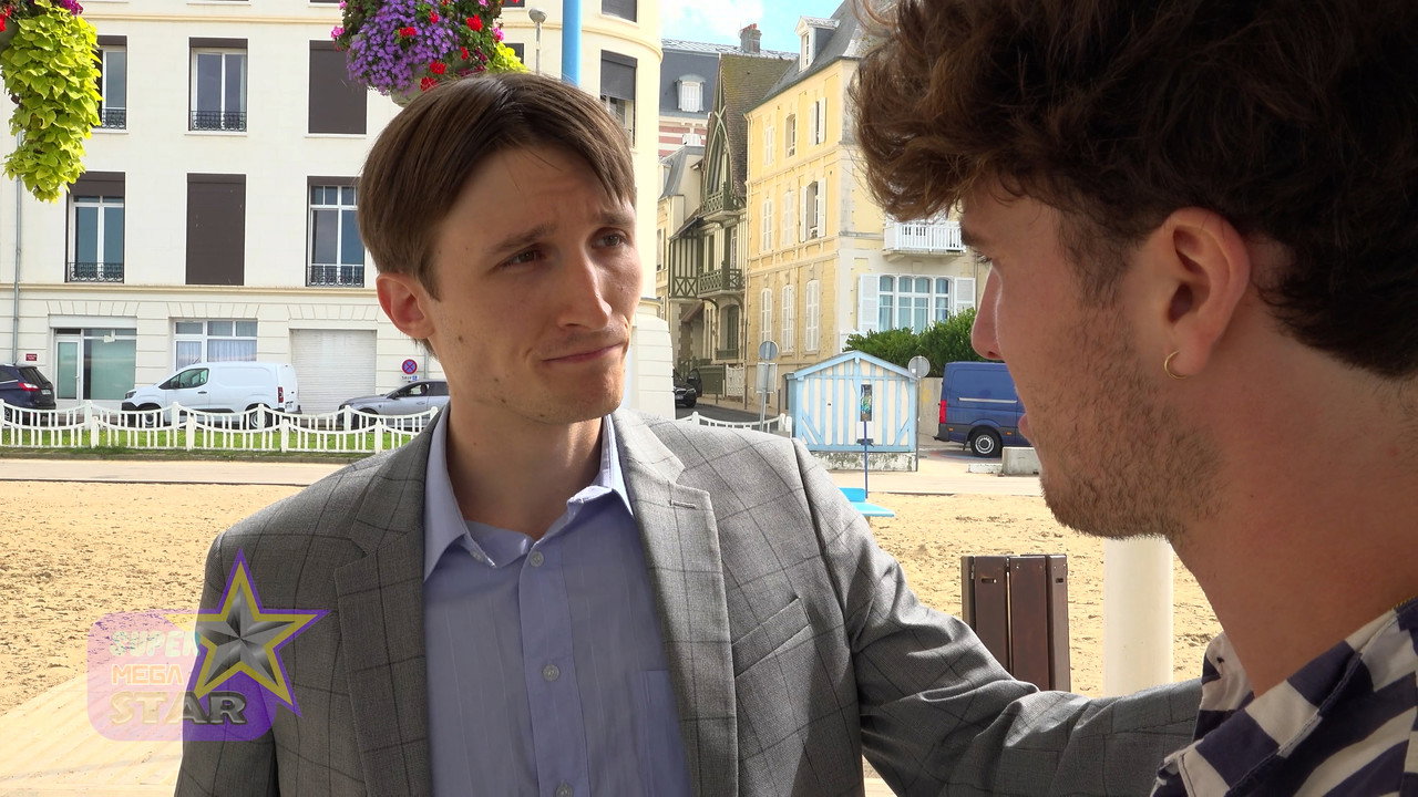 SUPER MÉGA STAR backdrop