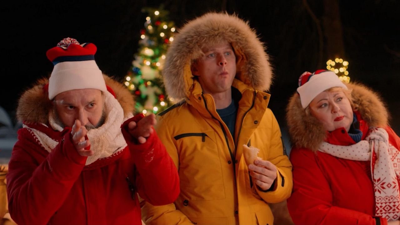 Secret Santa backdrop