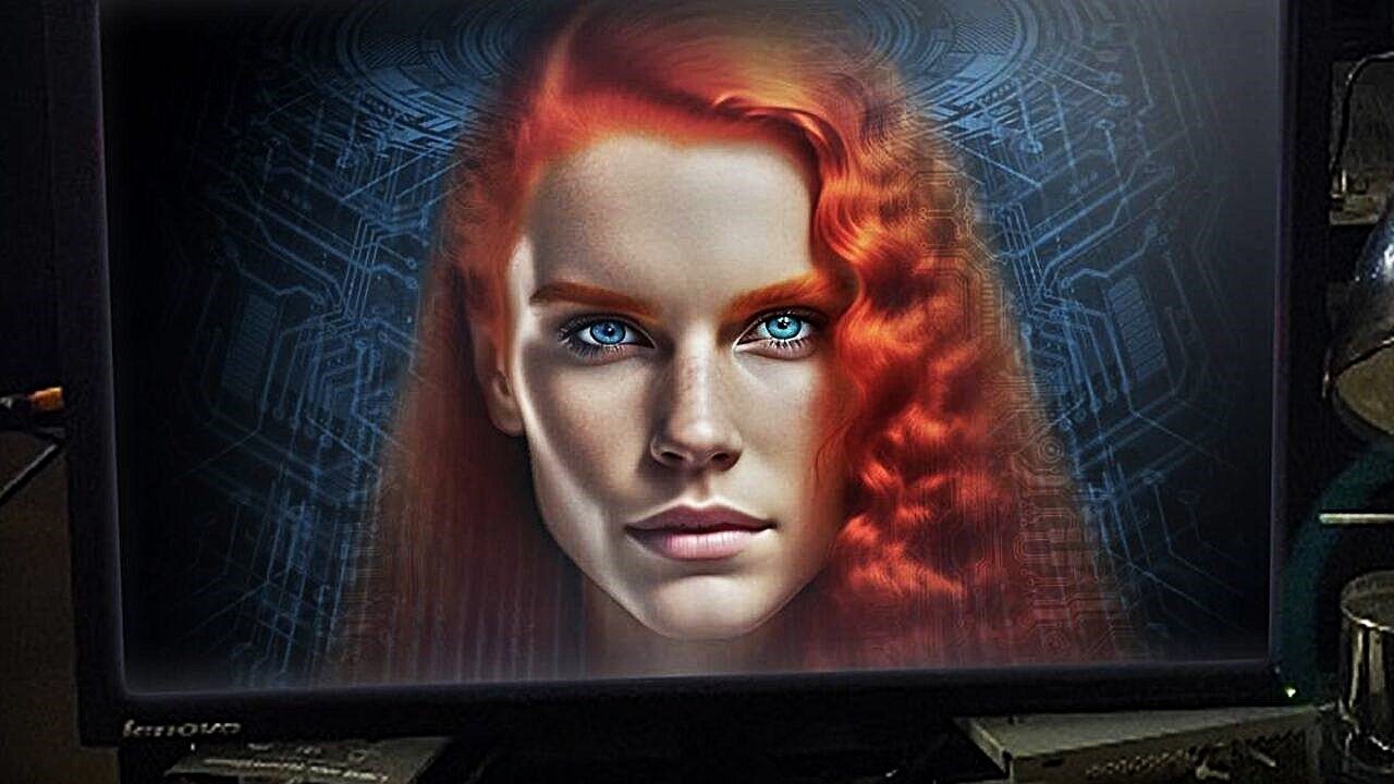 AIMEE. The Visitor backdrop