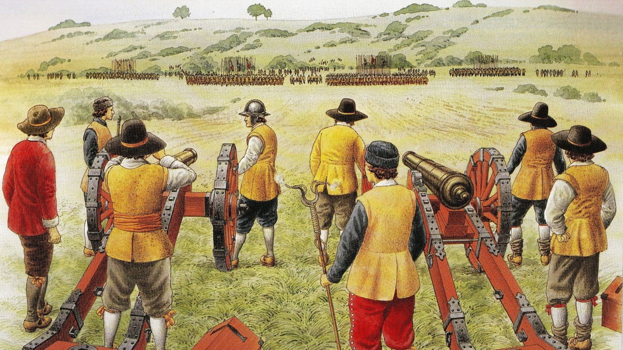 The Battle of Edgehill backdrop