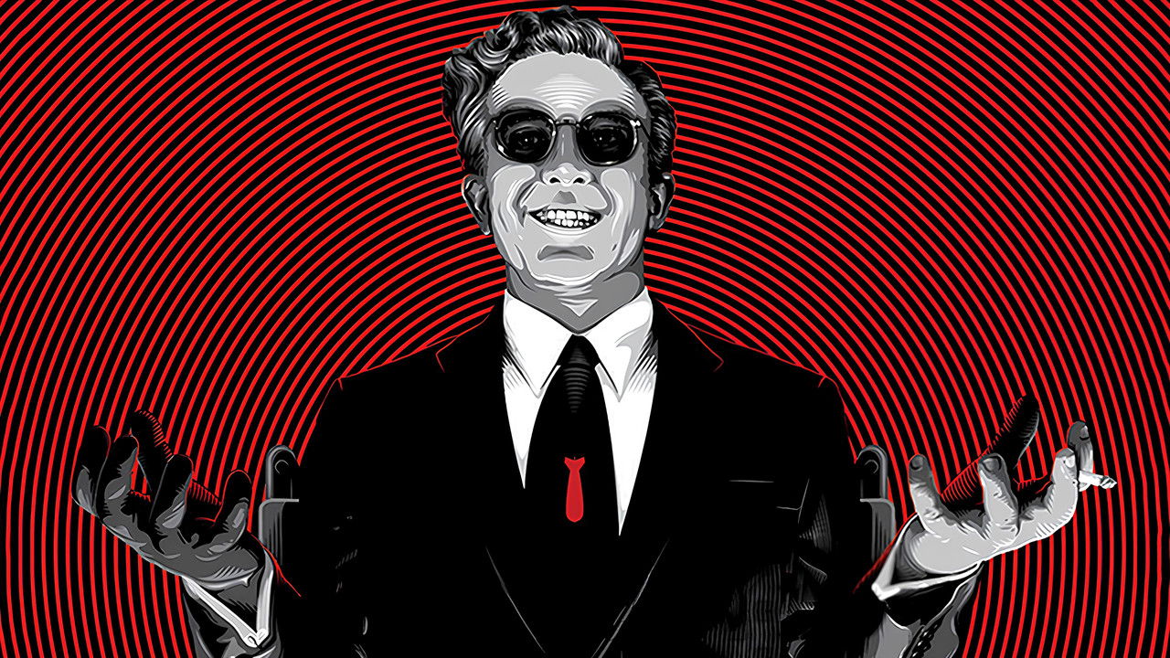 Dr. Strangelove or: How I Learned to Stop Worrying and Love the Bomb backdrop