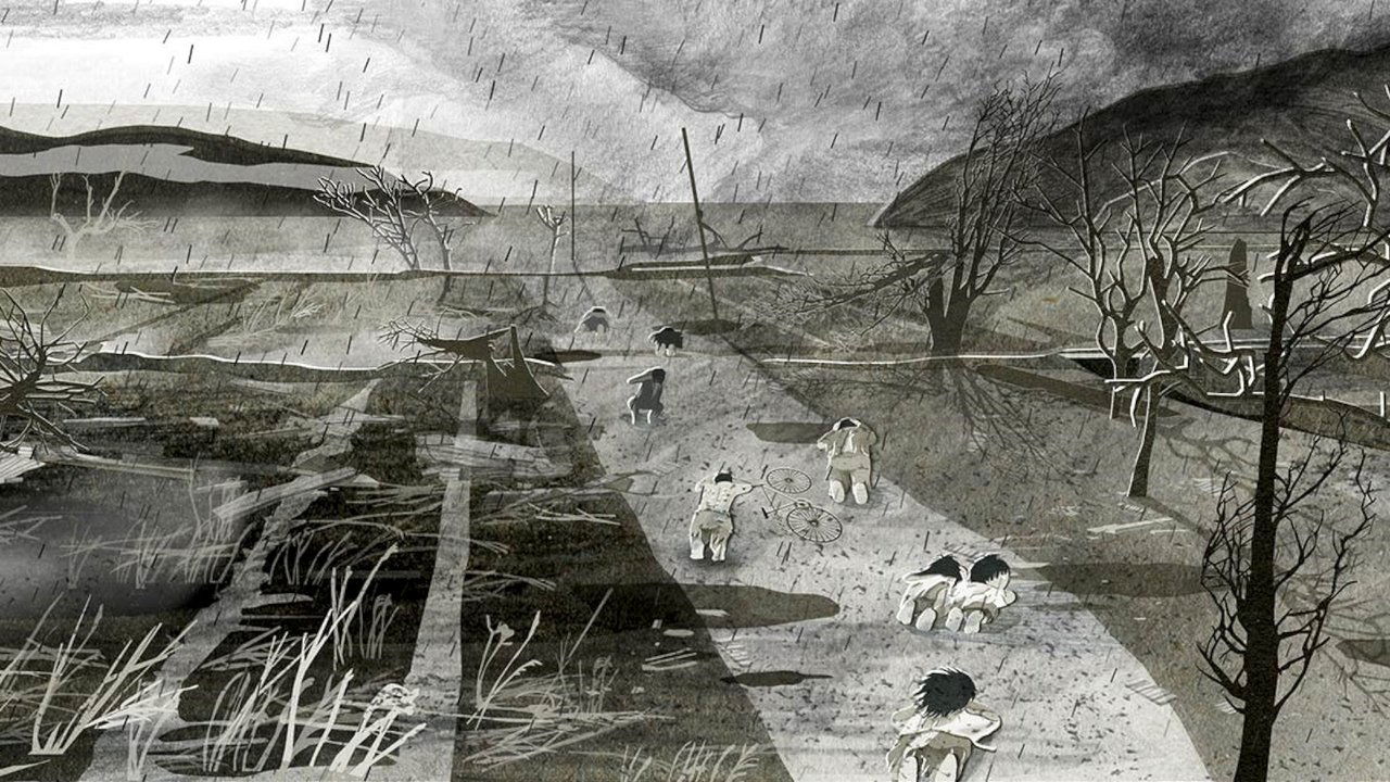 Girls in Summer Dresses: Hiroshima, August 6, 1945 backdrop