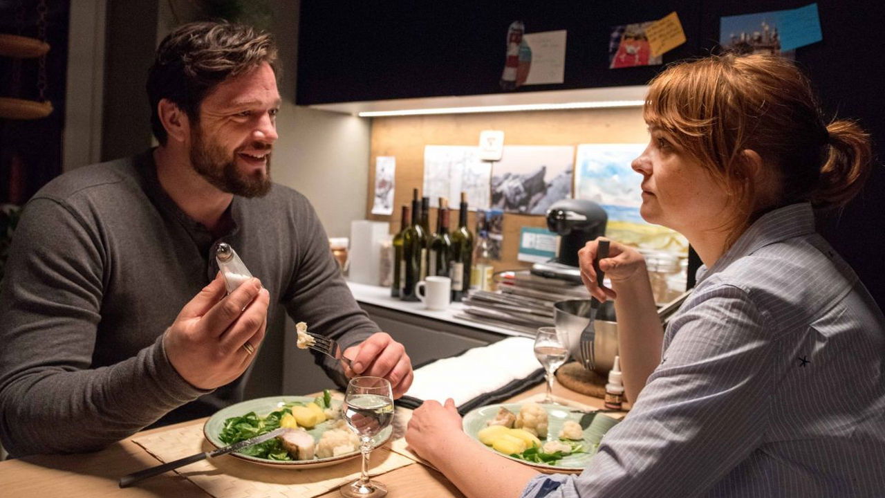 Bist du glücklich? backdrop