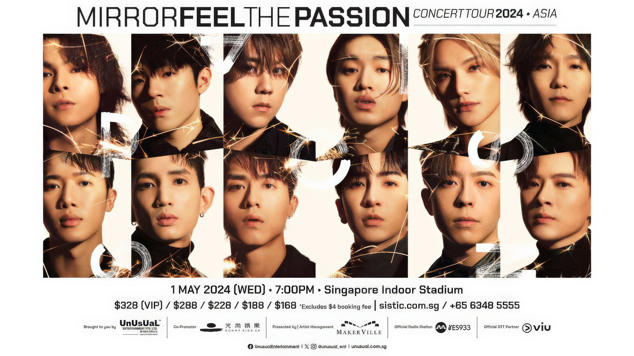 MIRROR FEEL THE PASSION CONCERT TOUR 2024 backdrop