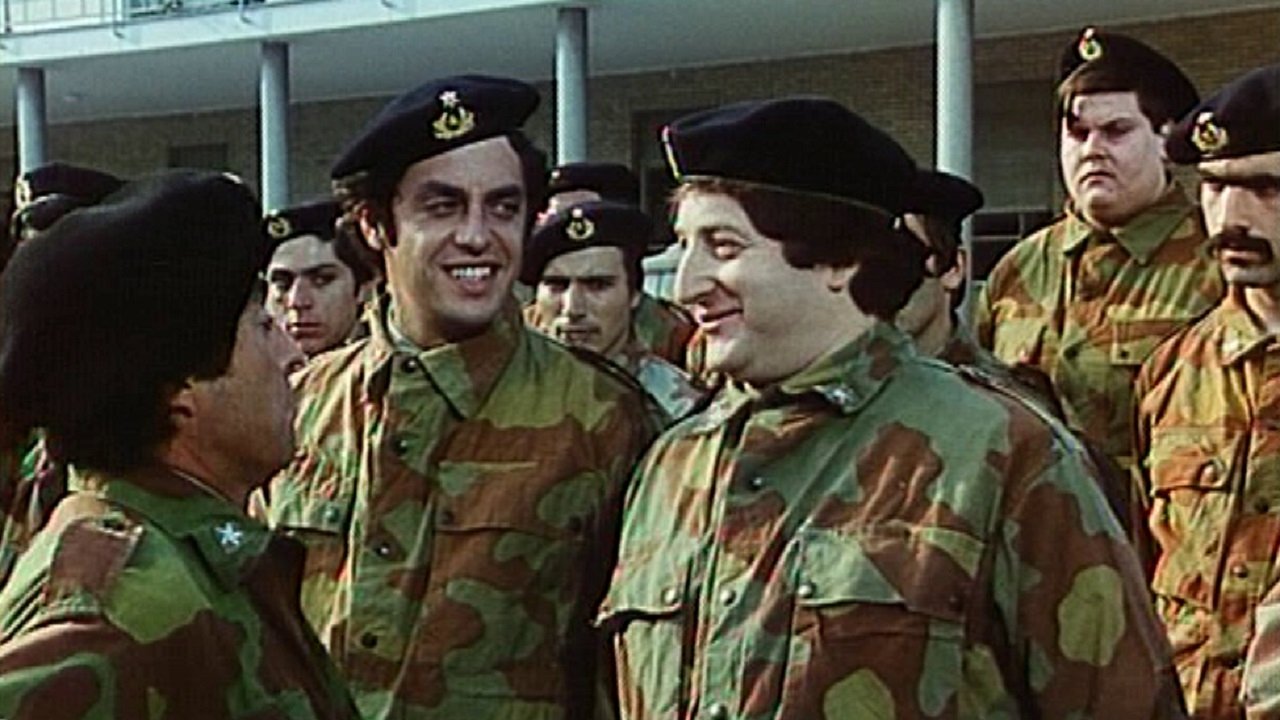 4 Crazy Draftees at the Army backdrop