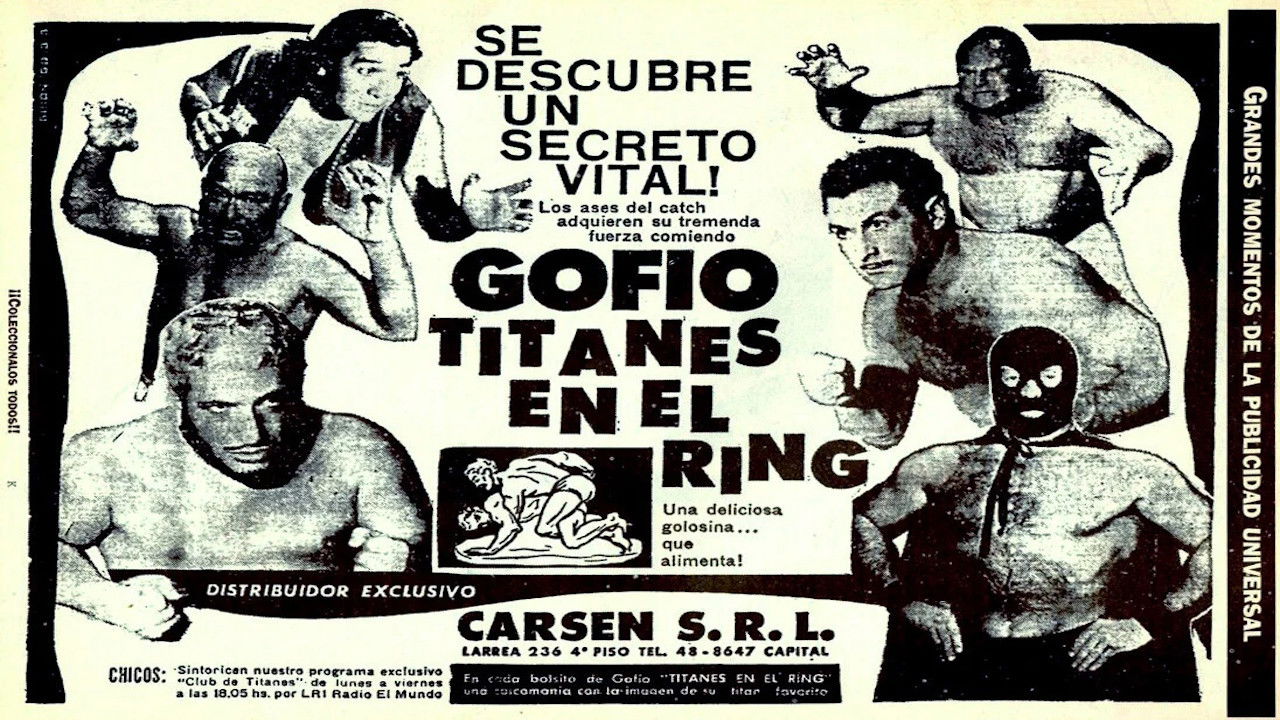 Titanes en el ring backdrop
