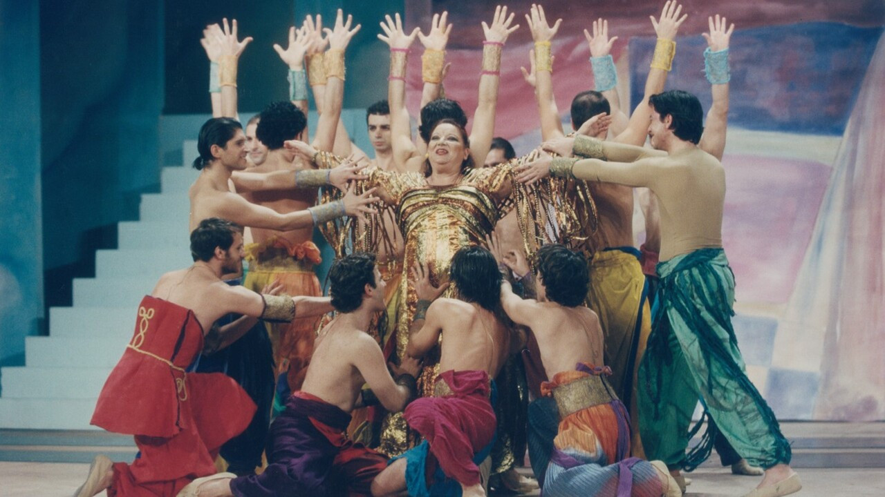 Which Eleni? backdrop