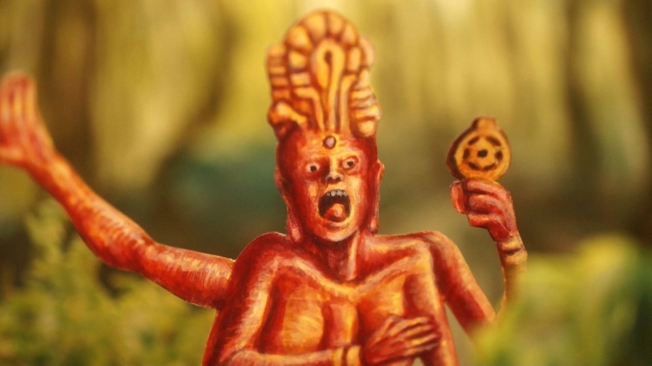 The Burning Buddha Man backdrop