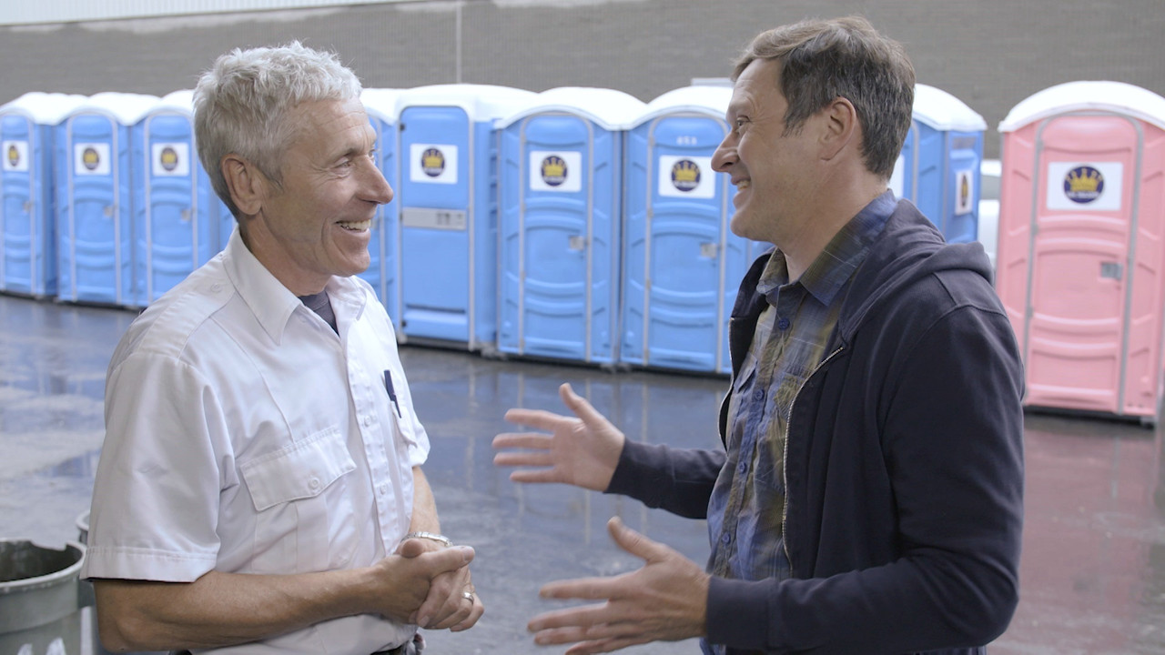 Le Roy des toilettes backdrop