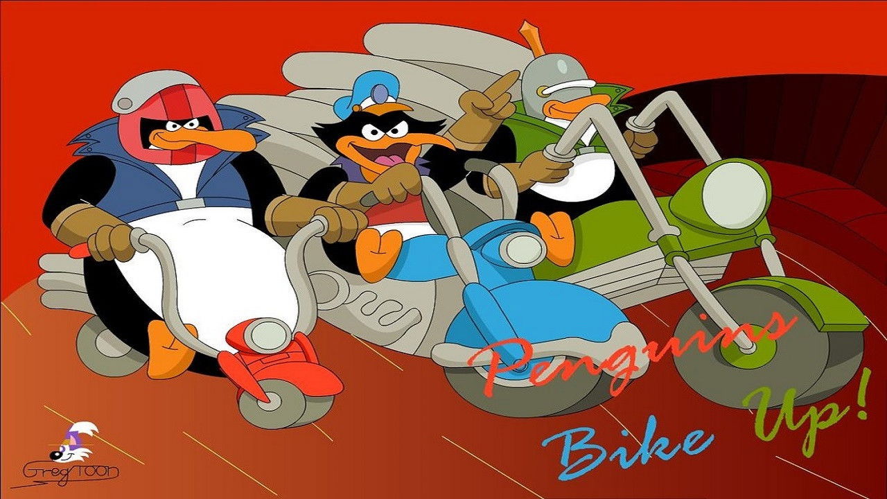 Avenger Penguins backdrop