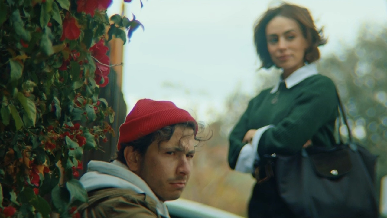 The Man With The Cardboard Box backdrop