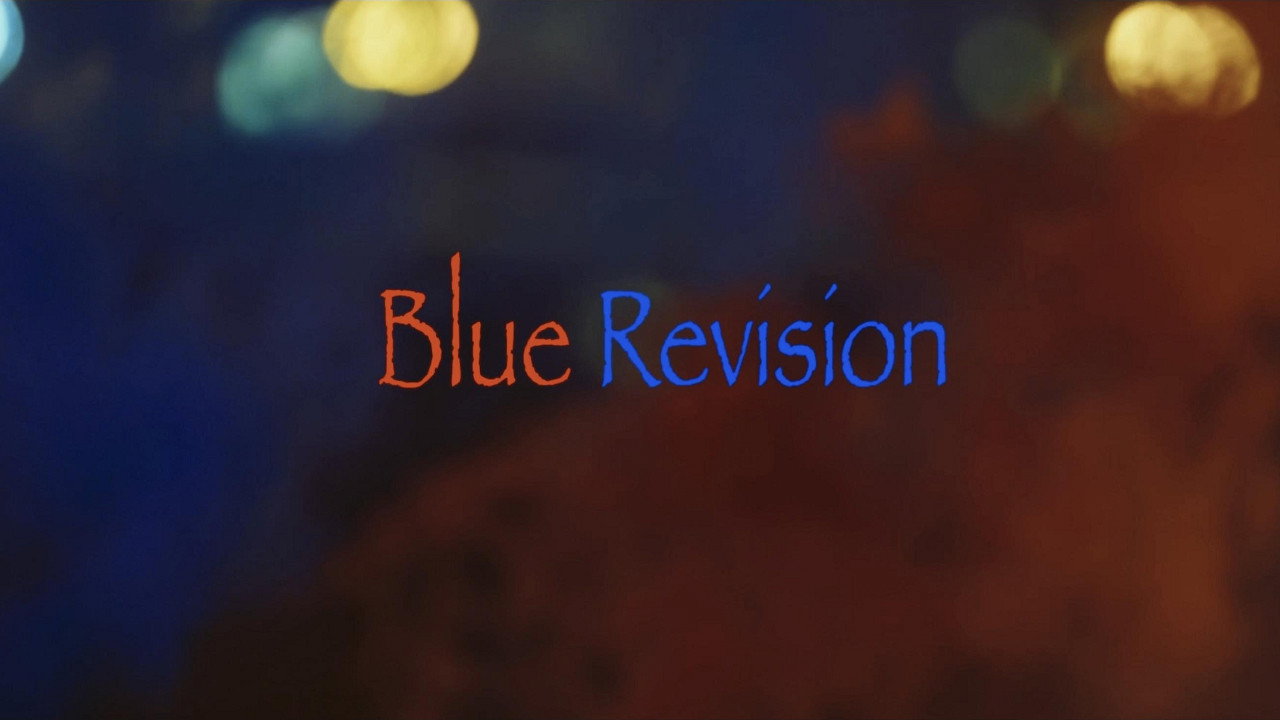 Blue Revision backdrop