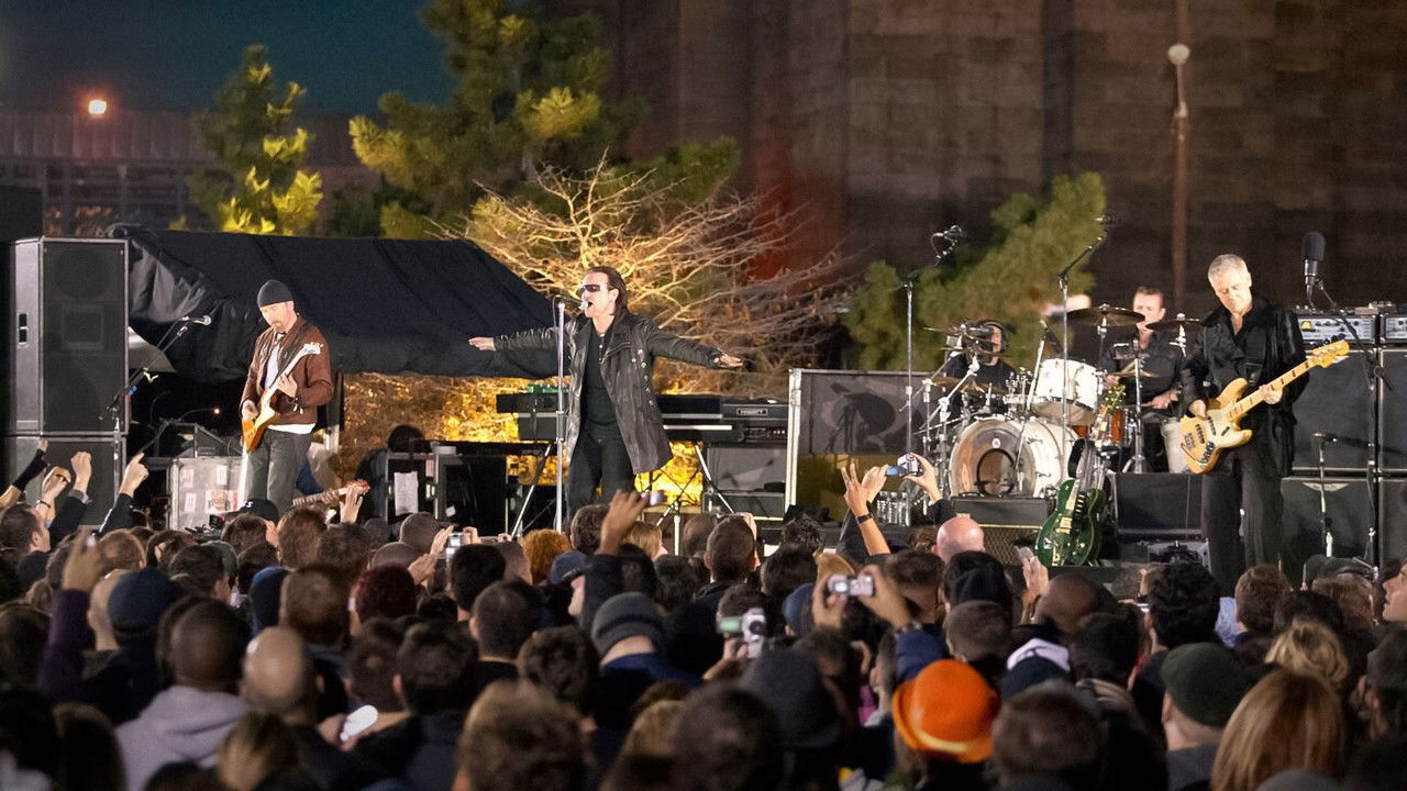 U2 - Live Under the Brooklyn Bridge backdrop