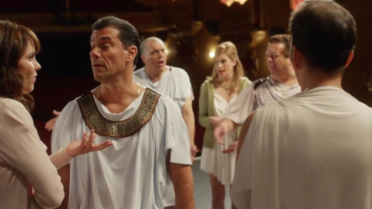 Friends and Romans backdrop