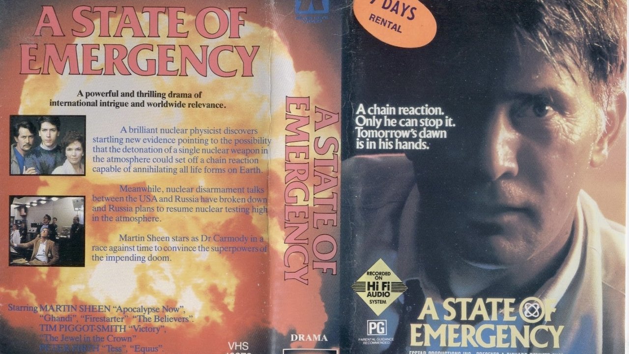 A State of Emergency backdrop