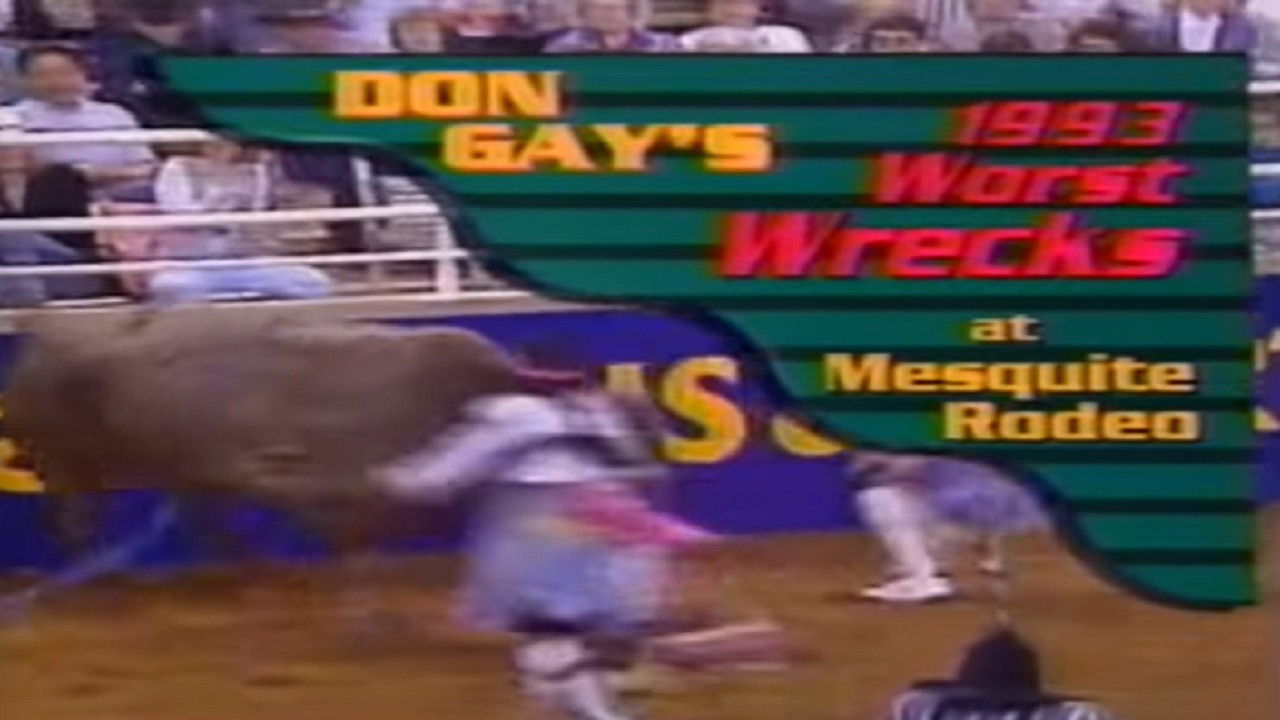 Don Gay's Worst Wrecks at Mesquite Rodeo 1993 backdrop