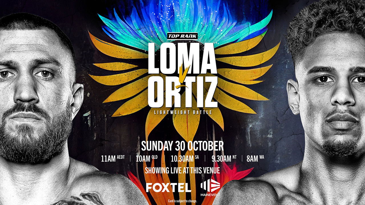 Vasyl Lomachenko vs. Jamaine Ortiz backdrop