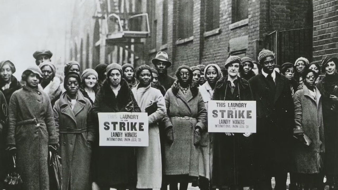 Union Maids backdrop