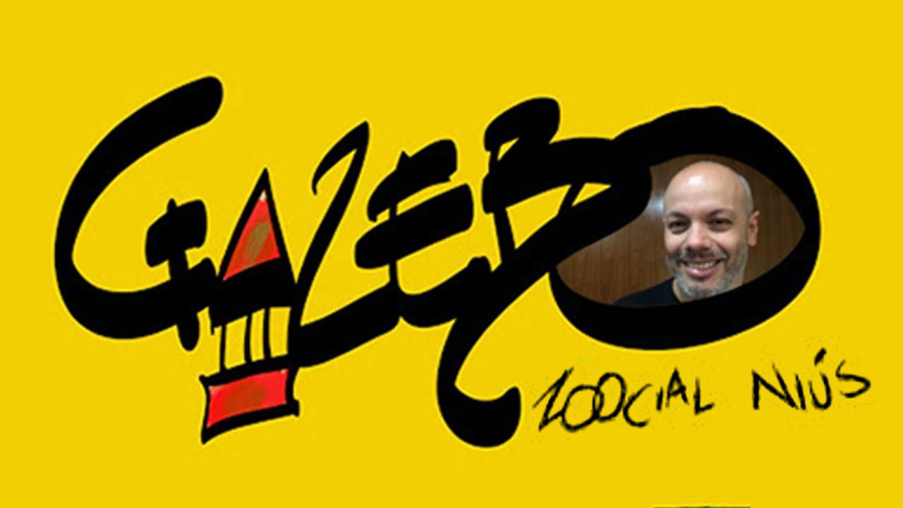 Gazebo #Social News backdrop