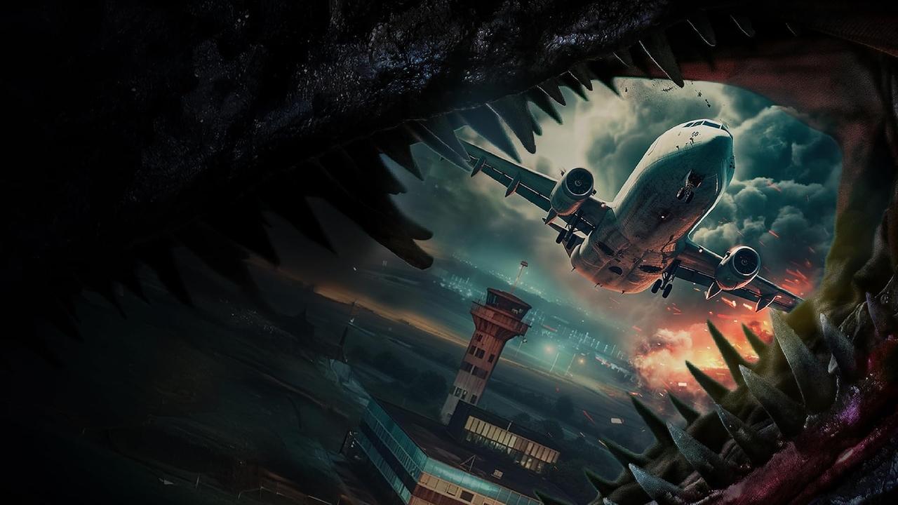 Monster on a Plane backdrop