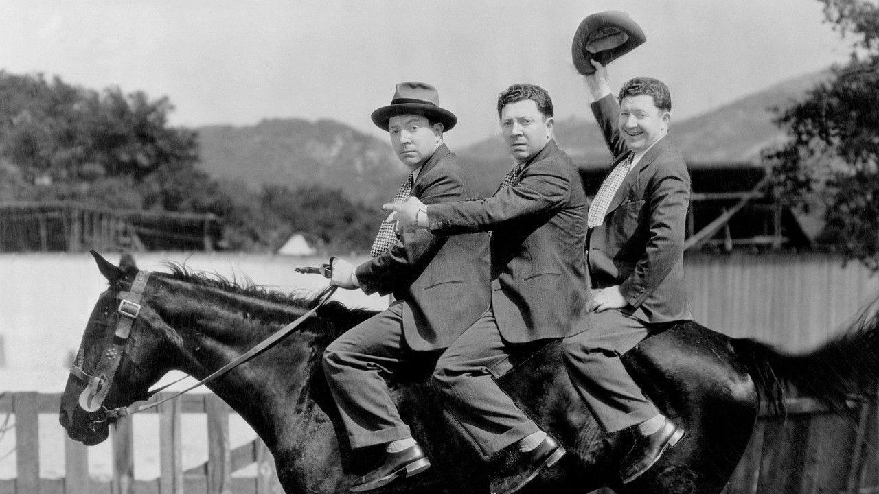 Three Men on a Horse backdrop