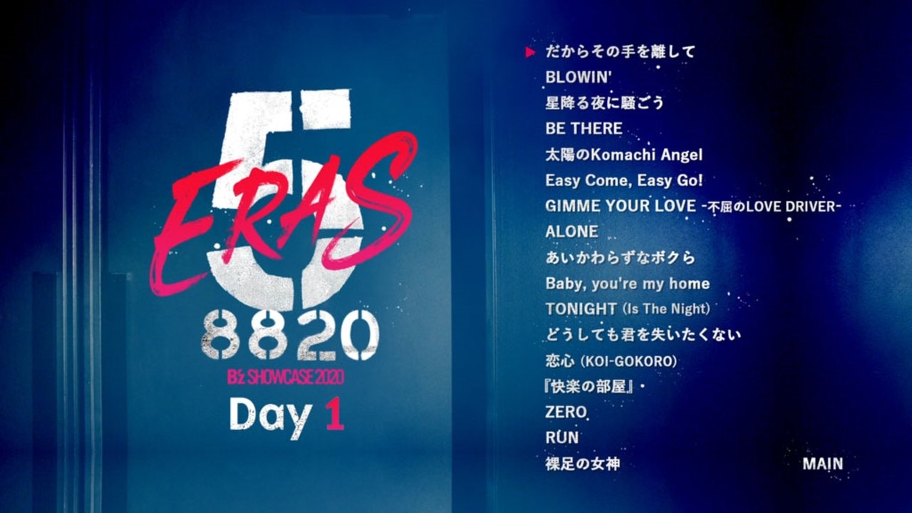 B'z SHOWCASE 2020 -5 ERAS 8820- Day1 backdrop