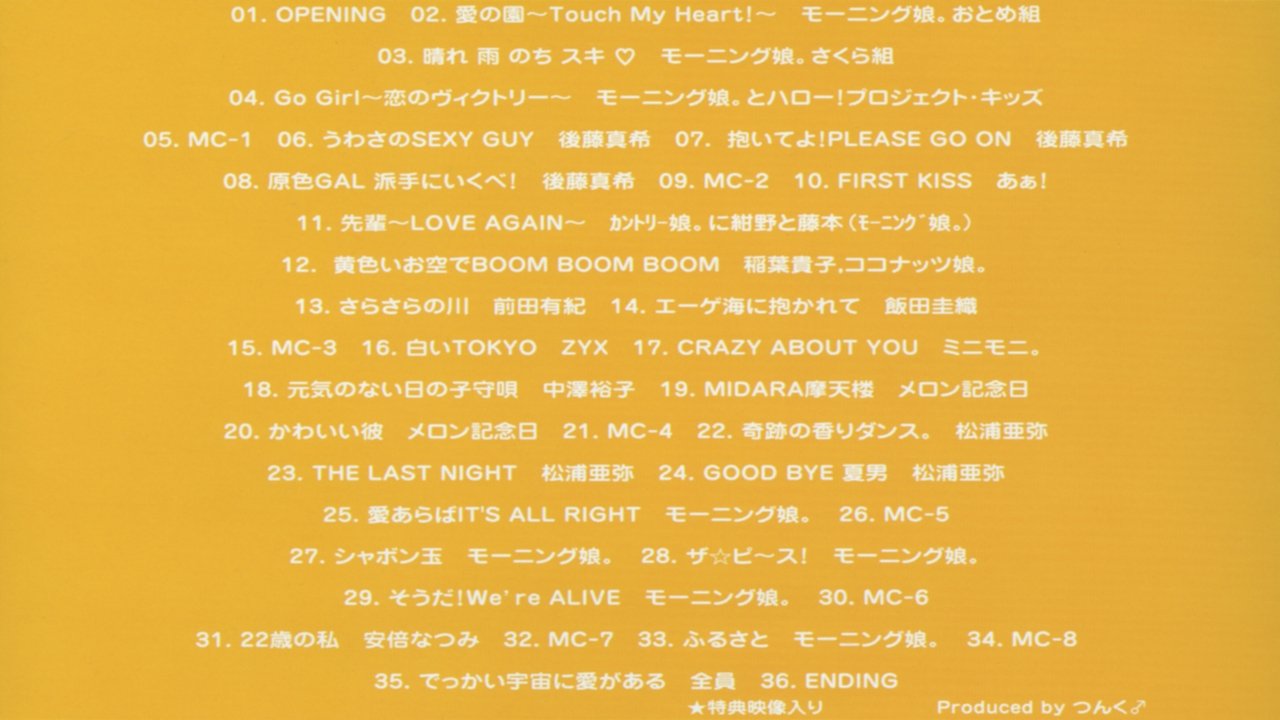 Hello! Project 2004 Winter ~C'MON! Dance World~ backdrop