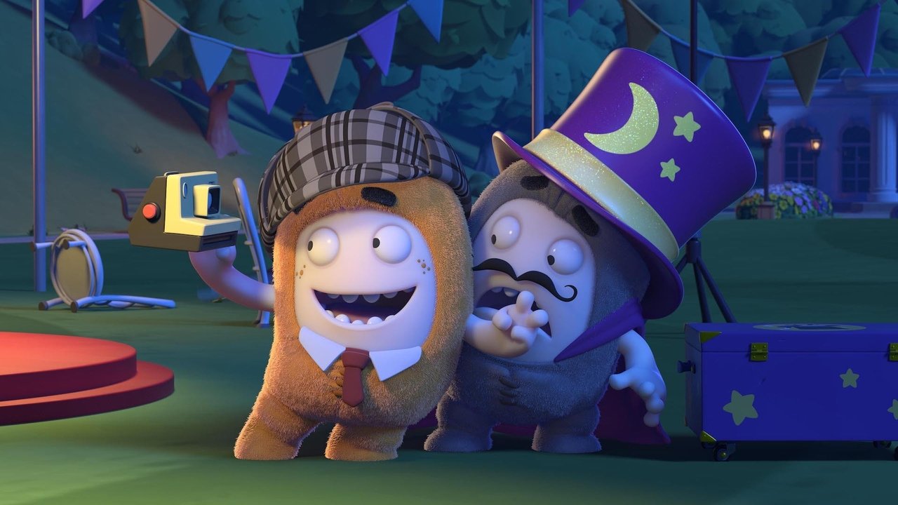 Oddbods snoepen of spoken backdrop
